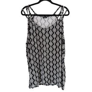 Torrid Women's Plus Size Diamond Black Tank Top Size 3 3X